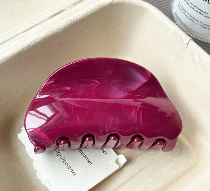 Set de Pince à Cheveux Florale En Plastique