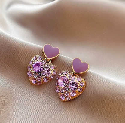 Boucle d'Oreille En Alliage Forme De Fleur, Papillon Et Coeur
