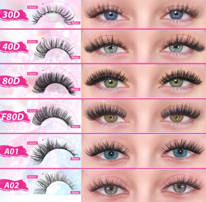 Faux Cils En Fibre Artificielle