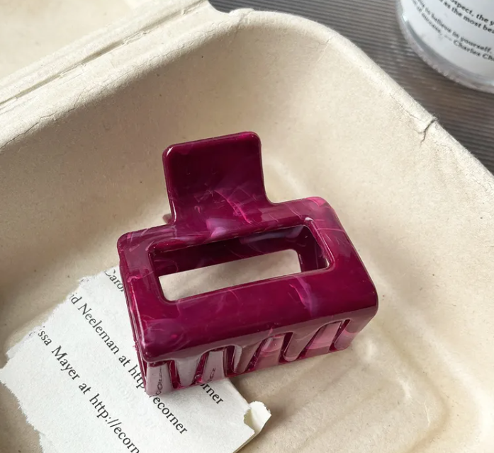 Set de Pince à Cheveux Florale En Plastique