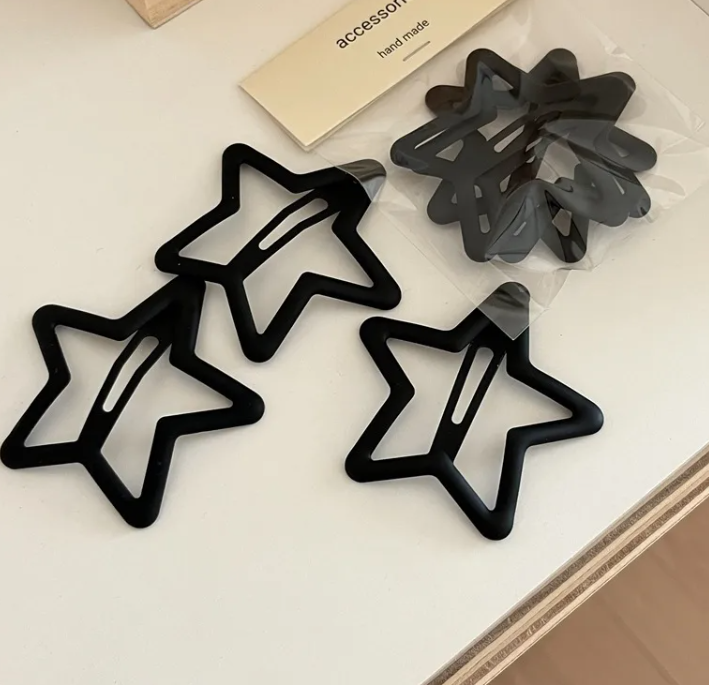 Epingle à Cheveux Mignonne Motif Etoile En Plastique, Paquet De 20 Colorées