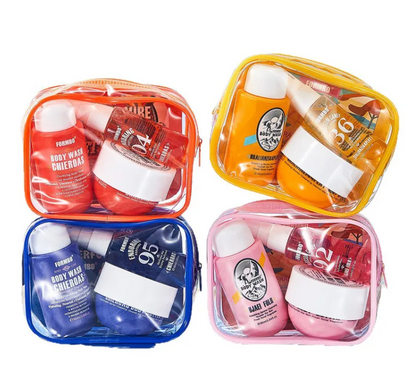 Ensemble de Voyage, Brume, Crème et Gel Douche Pour Toutes Occasions