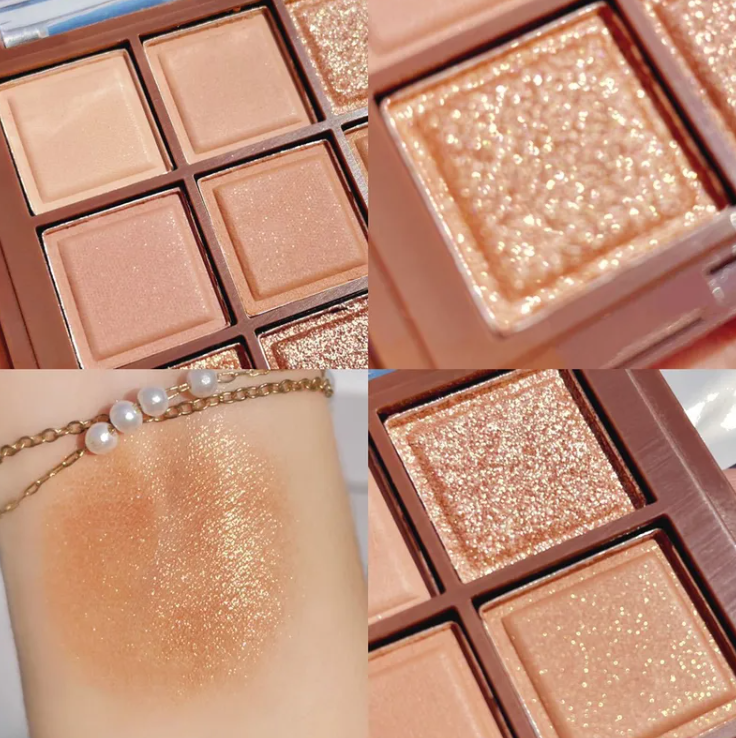 Palette D'ombres À Paupières Chocolat 9 Couleurs Avec Style Tons Terreux Pour Un Maquillage Naturel