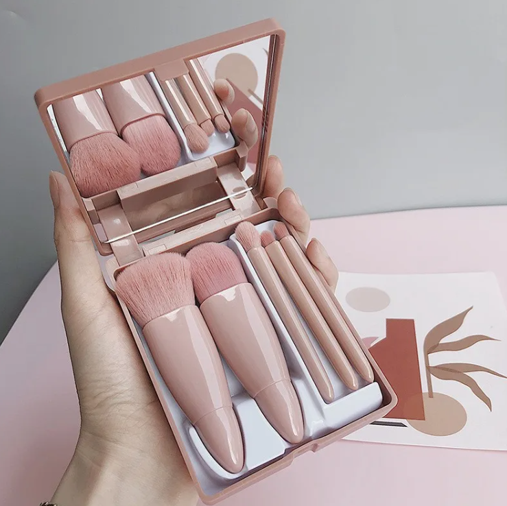 Pinceaux À Maquillage 1 Jeu En Fibre Artificielle Avec Poignée En Plastique, Style Simple Pour Un Usage Quotidien
