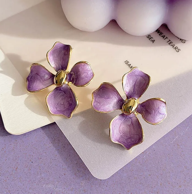 Boucle d'Oreille En Alliage Forme De Fleur, Papillon Et Coeur