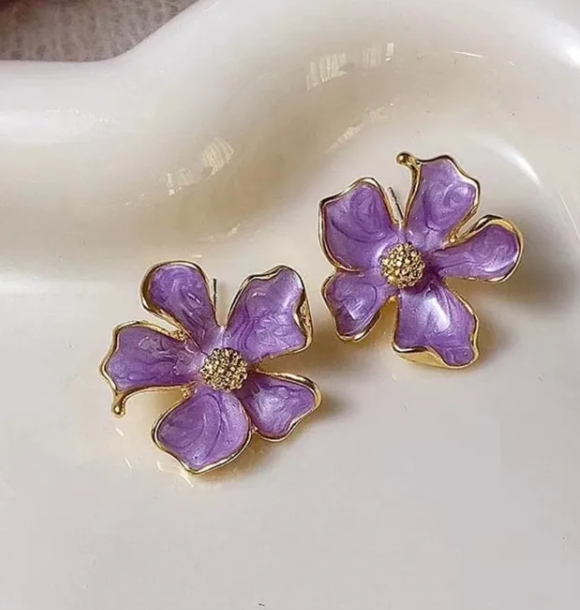 Boucle d'Oreille En Alliage Forme De Fleur, Papillon Et Coeur
