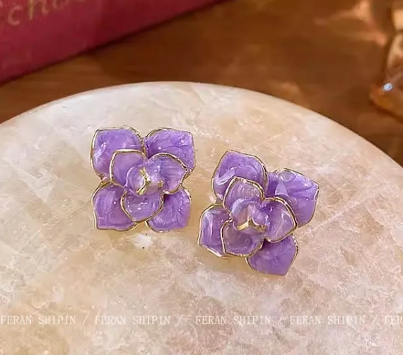 Boucle d'Oreille En Alliage Forme De Fleur, Papillon Et Coeur