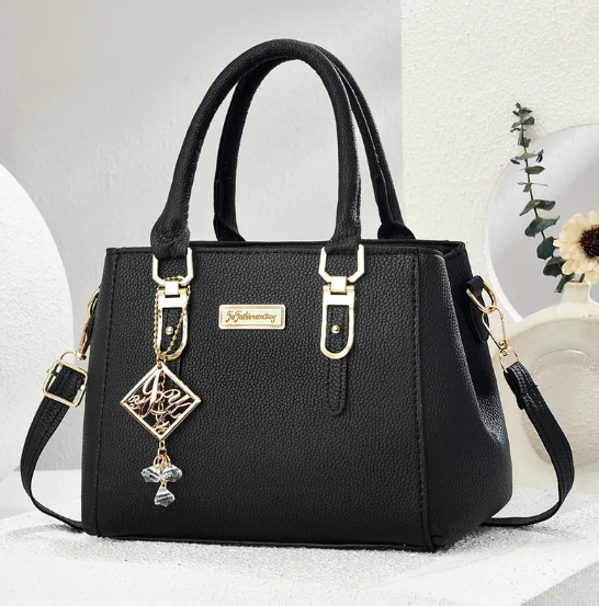 Sac À Main Carré En PU Pour Femmes Avec Coutures, Sac À Bandoulière Simple, Adapté Pour Toutes Saisons
