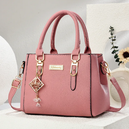 Sac À Main Carré En PU Pour Femmes Avec Coutures, Sac À Bandoulière Simple, Adapté Pour Toutes Saisons