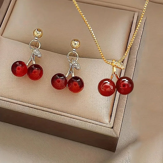 Ensemble Bijoux Cerise