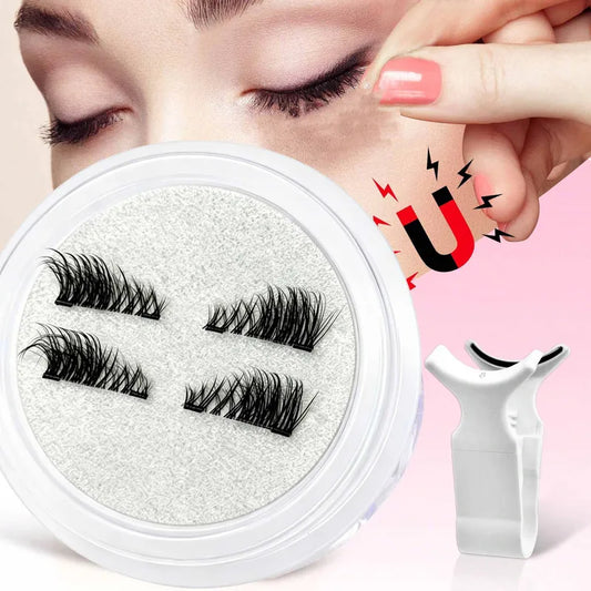 Faux Cils En Fibre Synthétique Magnétique