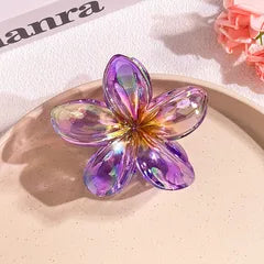 Pince à Cheveux Frangipanier Transparent
